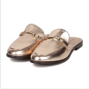 SALE!!!🆕NEW CHAMPAGNE GOLD MULES SIZE 8